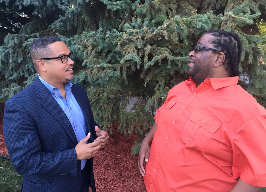 Londel French with Keith Ellison