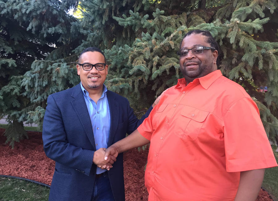 Londel French with Keith Ellison